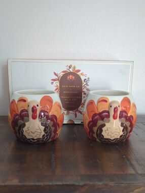 Pottery Barn Kids Turkey Mugs